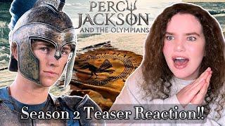 Reacting to the PERCY JACKSON season 2 teaser without reading the books!! fan reaction & commentary