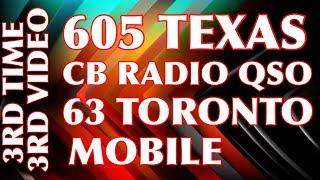 605 TEXAS - 63 TORONTO MOBILE. ONTARIO CB CLUB - 9 OSCAR CHARLIE