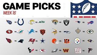 Week 16 Game Picks!