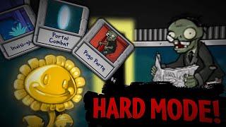 I got the Golden Sunflower Trophy in HARD MODE Mod! (Plants vs. Zombies)