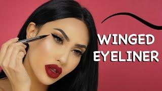 HOW TO GET THE PERFECT WINGED EYELINER! | BrittanyBearMakeup