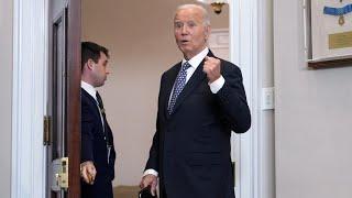 Joe Biden responds to question about why he wasn't in Washington when Hurricane Helene made landfall