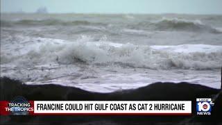 Tropical Storm Francine expected to strengthen to possible Cat 2 hurricane by landfall