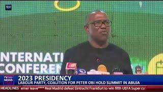 Labour party, coalition for Peter Obi hold submit in Abuja