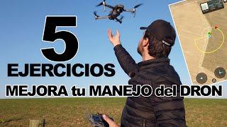 5 ejercicios para MEJORAR tu PILOTAJE! con DRON - PRÁCTICAS de PILOTO