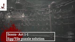 Scorn act 1-1 crane egg/tile puzzle solution