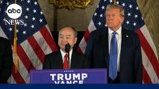 Trump announces SoftBank will make $100 billion investment in the US