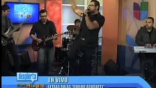 Letras Rojas en UNIVISION 2012 - Quiero Adorarte