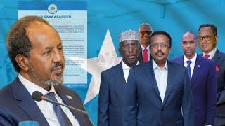 Afarta waji ee wadahadalka Xasan Sheekh iyo gadoodka mucaaradka.