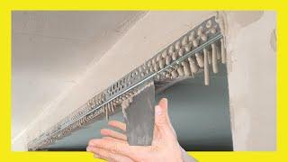  How to Finish a DRYWALL Edge with Joint Compound and Corner Bead for a Soffit Finishing 