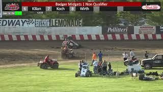 UP AND OVER | Weishoff flips hard in Badger Midget competition at Angell Park Speedway