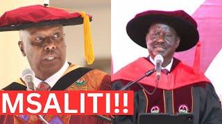 DRAMA! LISTEN TO WHAT GIDEON MOI TOLD RAILA ODINGA AFCE TO FACE AS THE MEET AT KABARAK UNIVERSITY!