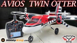 Detailed Unboxing Build NEW!! Avios Twin Otter Twin-Engine STOL Plane w/Wheels & Floats 1600mm