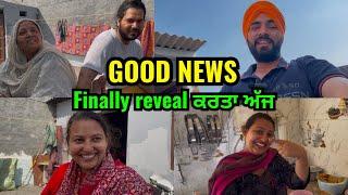 Good news finally revealed ਕਰਤਾ ਅੱਜ । ਸਭ ਦਾ ਧੰਨਵਾਦ ​⁠@ManmojiVlogger #goodnews #family #vlog