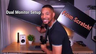 Ultimate Dual Monitor Setup from Scratch in 2025 ( An Easy to Follow Guide )