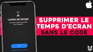 COMMENT ENLEVER LE TEMPS D’ÉCRAN IPHONE SANS LE CODE - TUTO