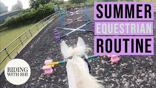 HORSE MORNING ROUTINE | Tack Up and Ride With Me - SUMMER 2020 | UK Equestrian YouTuber