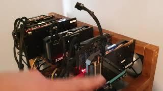 $25/DAY First Mining Rig Complete! incl. Power Consumption