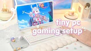 a tiny and cute (powerful) pc gaming setup | Geekom A8 | Mac mini | Genshin | Elden Ring 32GB 2TB