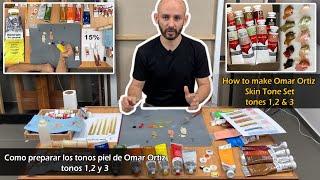 teaser como preparar set de tonos piel por Omar Ortiz tonos 1,2 y 3 / how to make the skin tone set