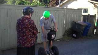 Laura on Segway tour of West Seattle