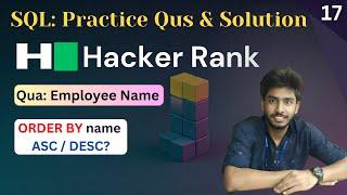 17) SQL | Hackerrank sql questions | sql tutorial | sql full course | sql tutorial for beginners