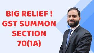 Big relief for GST Summon. Section 70(1A) .  Auth. Rep. can attend summon proceedings. #summon #gst