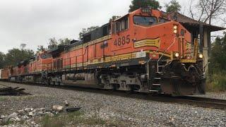 Buffalo & Pittsburgh Dash 9s Lead a Freight Consist - Trainspotting - Falls Creek, PA (9/17/24)