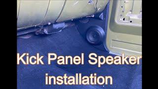 How to install kick panel speakers on 1973 to 1987 chevy gmc square body trucks