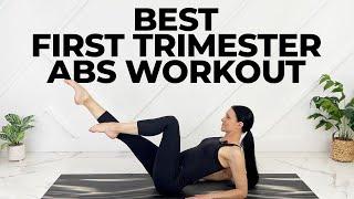 10-Min Safe Prenatal Abs & Core Workout (First Trimester)