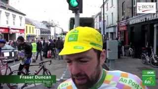 An Post Rás 2013 - Stage 1 Duncan Fraser Interview