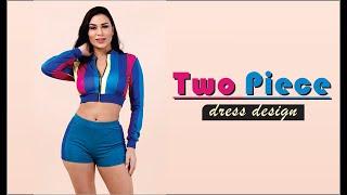 Best Two piece dress - zip up slim design || Smart Choice Boutique