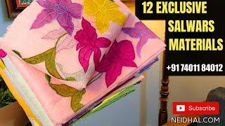 12 New Sarees & Salwar Material Designs | NEIDHAL.COM | WhatsApp +917401184012 |MAY 29 #3425