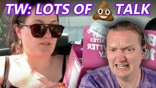 THIS WOMAN IS DOING A HAUL WHILE CONSTIPATED