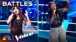 Eliza Pryor and Mikaela Ayira Bring the Energy on "A Thousand Miles" | The Voice Battles | NBC