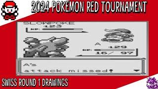 2024 Pokemon Red Any% Glitchless No IT Tournament Swiss Round 1 Drawing