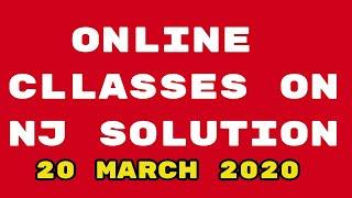 ONLINE CLASSES WILL START BY NJ SOLUTIONS