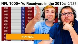 Can we name EVERY 1000+ yard receiver in the 2010s?