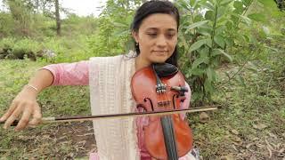 Twisha vyas- Song on violin Chithi na koi sandesh