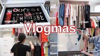 Vlogmas Day 25: Closet Clean-Out Part Three, Declutterring & Organizing | Gabriella Mortola