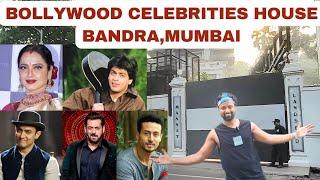 Bollywood celebrity homes tour in Bandra Mumbai | Indian celebrity houses tour #vlog