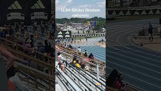 Morgan at Adidas Outdoor Nationals - glute injury shut down her 5th grade year.