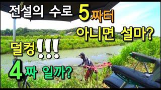 전설의 수로 5짜터 / 덜컹 4짜? 아니면 설마 / 물파장 바늘털이 후덜덜하네요 #붕어낚시 #수로낚시 #강화도수로저수지낚시 #노지낚시