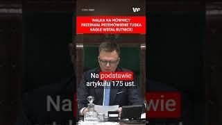 Rychlik przerwał wystąpienie Tuska. Nagle wstał Rutnicki