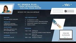 GC GRADIA PLUS FRONT RÉTEGTECHNIKA, CoCr/titán VÁZAK ESETÉN - Anterior Layering Guide CoCr/Ti frames