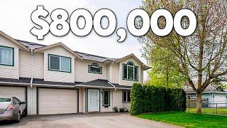 Tour a RARE $800K Cloverdale Surrey Townhome That AMAZED ME!