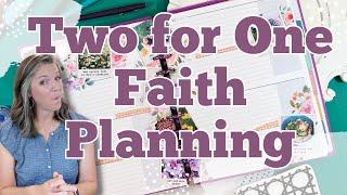 Two for One Faith Planning || Faith Plan With Me || Illustrated Faith