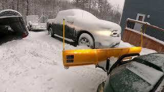 Plowing First Maritime Nor’Easter Of 2024 With Can-Am Defender Side by Side