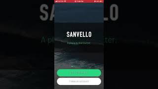 SANVELLO app - how to create an account?