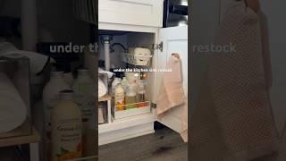 Under the kitchen sink organization #asmr #clean #amazonfinds #storageideas #organization #kitchen